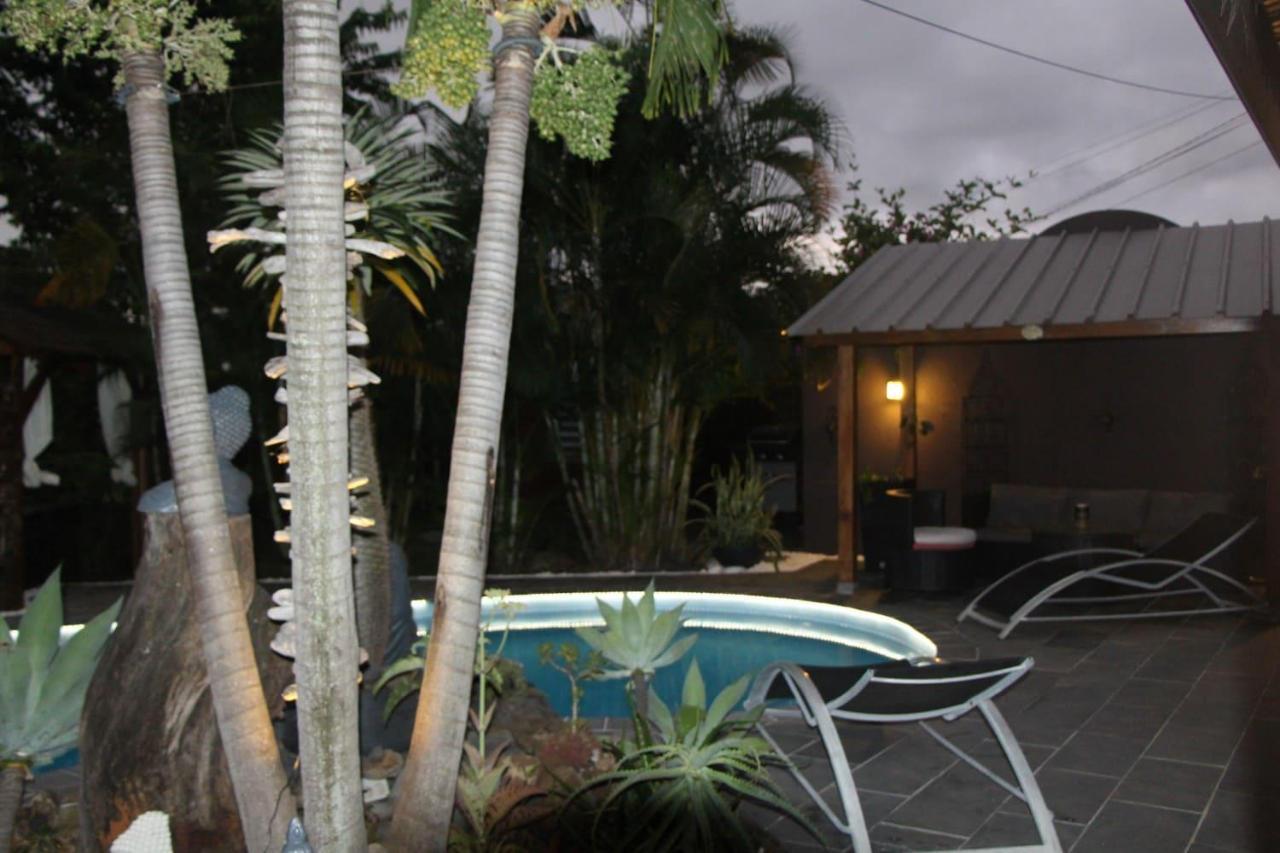 La Liane De Jade 974-Lodge Le Palissandre - Jacuzzi Privatif - Piscine Chauffee Le Bois de Nefles  エクステリア 写真