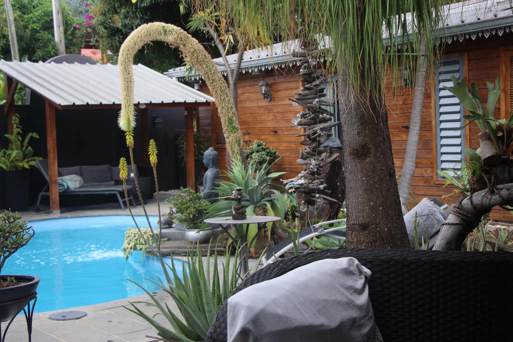 La Liane De Jade 974-Lodge Le Palissandre - Jacuzzi Privatif - Piscine Chauffee Le Bois de Nefles  エクステリア 写真